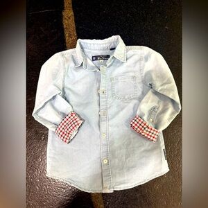 Ben Sherman boys long-sleeved button-down shirt in size 4T.